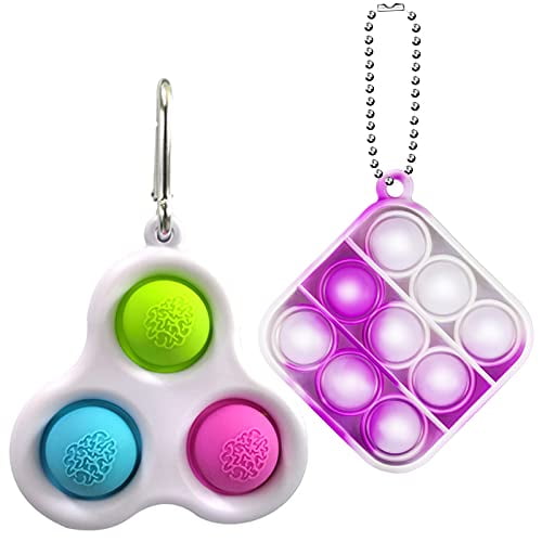 AFLUODN Simple Dimple Fidget Popper Mini Fidget Toys with Keychain Pop Fidgets Toy for Adults Kids Stress Relief Decompression Silicone Sensory Toy AFLUODN Simple Dimple Fidget Popper Mini Fidget Toys with Keychain Pop Fidgets Toy for Adults Kids Stress Relief Decompression Silicone Sensory Toy